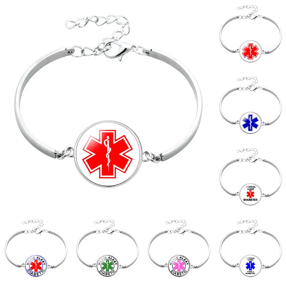 16 стилей браслет для диабетиков коррозионная фантазия звезда жизни медицинский