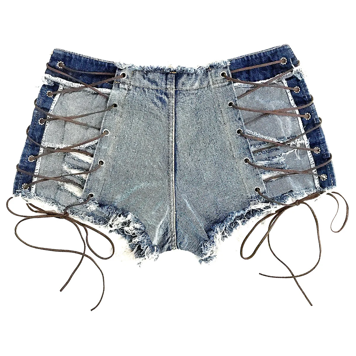 

New European American Summer Autumn Denim Shorts Hot Pants Super Nightclub Women's Sexy High Waist Jeans Bottoms