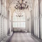 Интерьер дворец фон для фотосъемки с изображением, портреты, Фотокабины фон, фоновое оформление для свадебной фотосъемки CM-7174