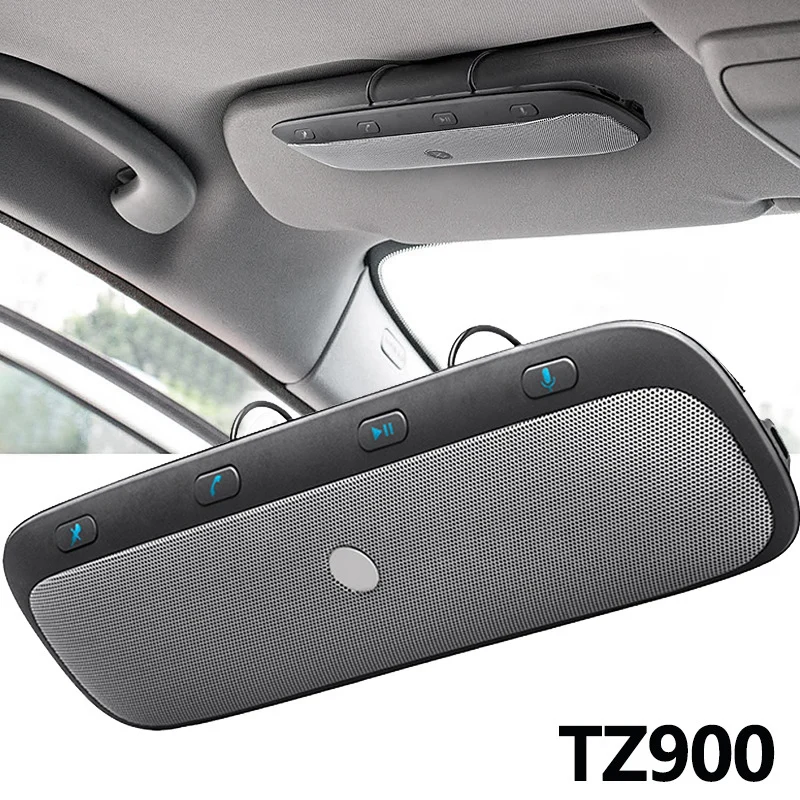 Беспроводной автомобильный Bluetooth динамик TZ900 с зажимом для козырька комплект