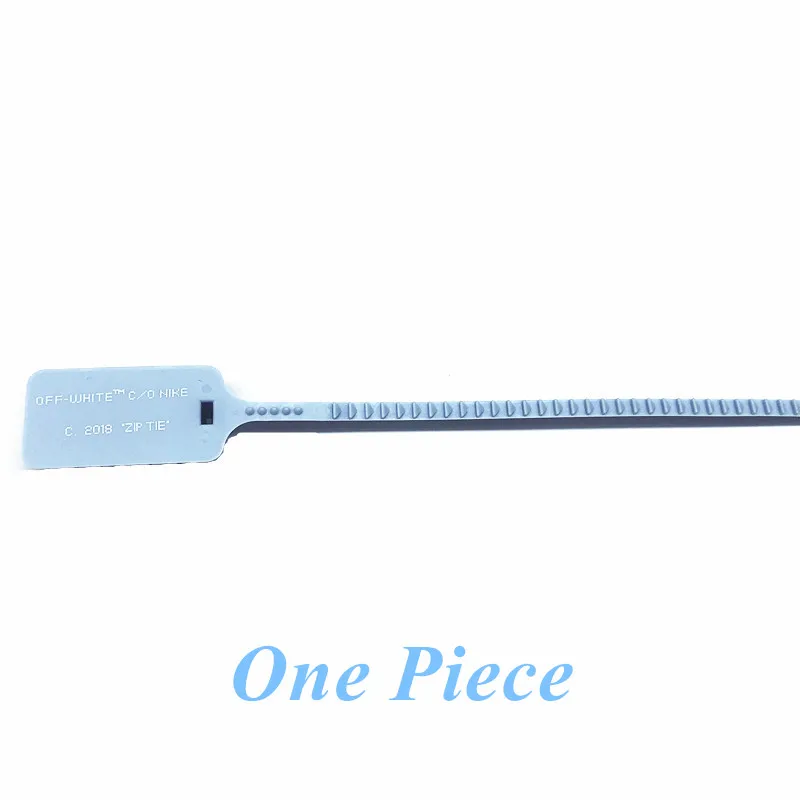 Light Blue Zip Tie 4" /55"/6" шнурки для обуви с принтом плоские шнурки с принтом OW обувные шнурки с принтом на молнии для белых кроссовок AJ - Цвет: Light Blue Zip Tie
