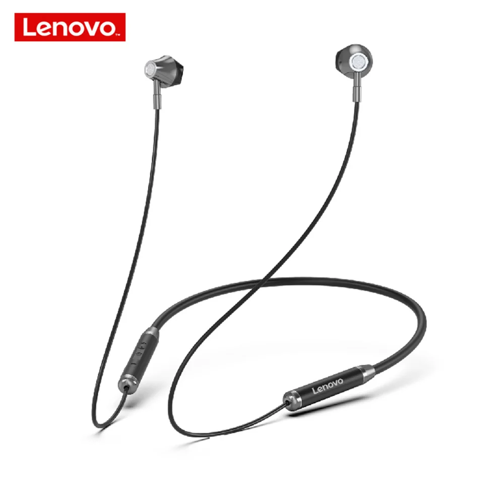 

Lenovo HE06 Bluetooth 5.0 Neckband Wireless Earphones Stereo Sports Magnetic Headset Sports Running Waterproof In Ear Headphone