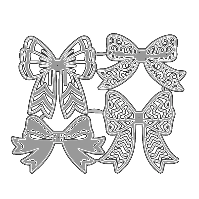 Новинка 2020 металлические высечки и Скрапбукинг для изготовления бумаги Необычные банты рамка тиснения