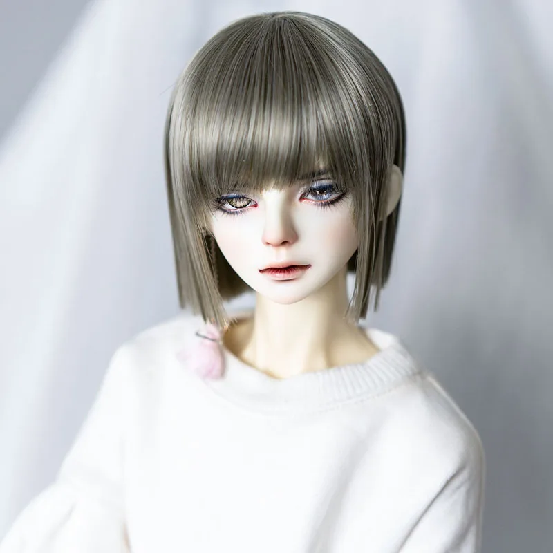Новый стиль 1/3 1/4 1/6 1/8 Bjd парик короткий крутой прямой высокотемпературный волосы