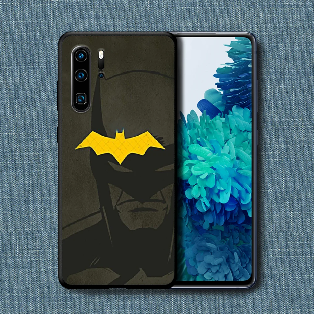 

Super Hero Batmans Phone Case For Huawei P Mate Smart 10 20 30 40 Lite Z 2019 Pro black Bumper Soft Back Fashion Funda Trend