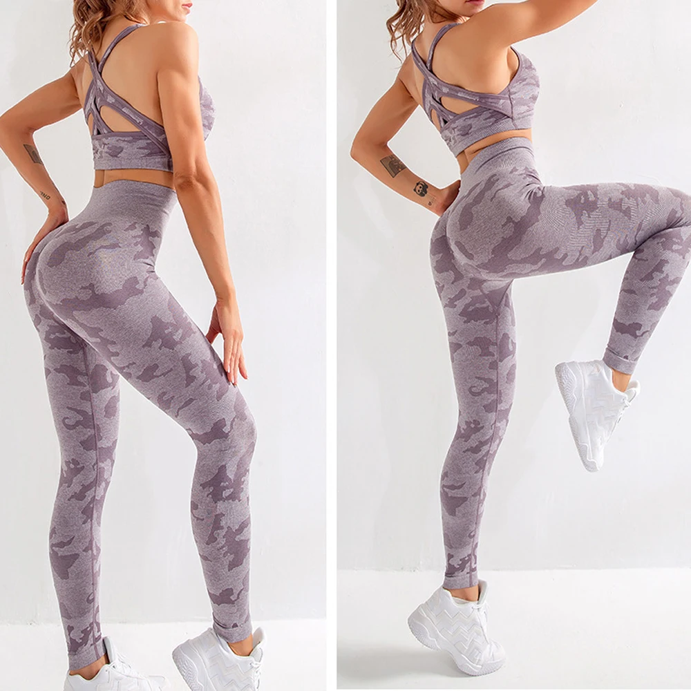 

Women Doublet Yoga Seamless T-Shirt Breathable Shock Gathered of Tall Waist Stretch Tight Buttock Running Fitness Motion Pants