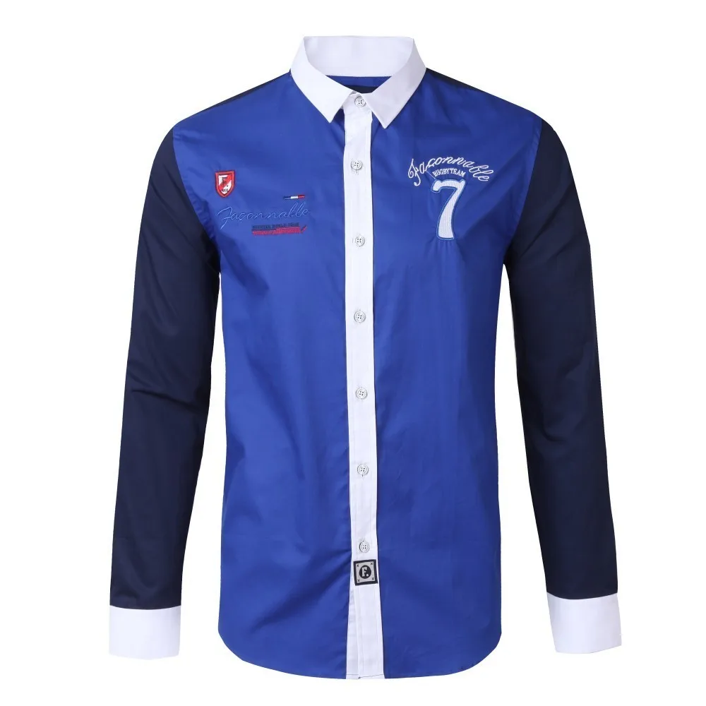 Faconnable бренд рубашки Chemise мужской Eden модная мужская одежда с длинными рукавами хлопковая рубашка Повседневная парка мужская рубашка 233 - Цвет: 133 white