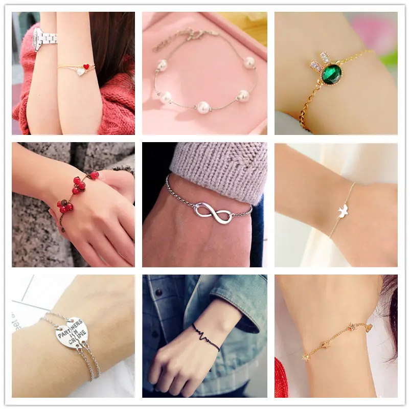 L091 новые модные ювелирные изделия жемчужные кристаллы очаровательные браслеты и