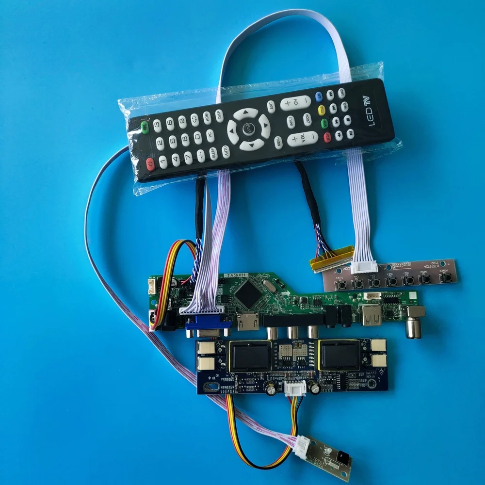 

for LTM170EU-L01 TV USB 4 lamps 1280X1024 17" Controller Driver Board 30pin New LCD HDMI-compatible Digital kit Module VGA AV