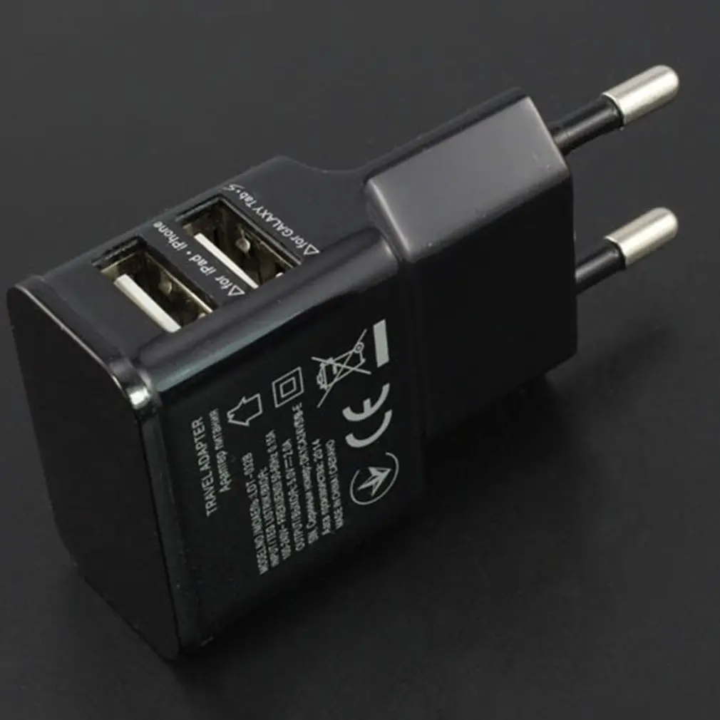 EU plug 5V 2A Dual USB Универсальное зарядное устройство для мобильного телефона s Походное зарядное устройство, адаптер для iPhone для Android