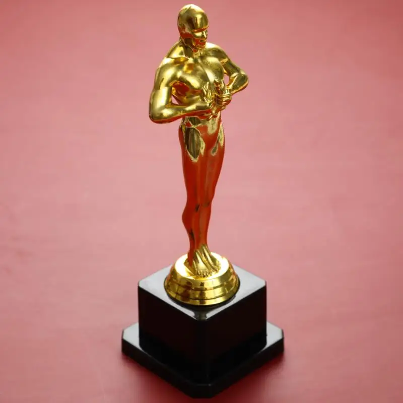 

Oscar Trophy Award Plastic Gilded Replica Team Sports Competition Craft Souvenir Party Celebration Gift