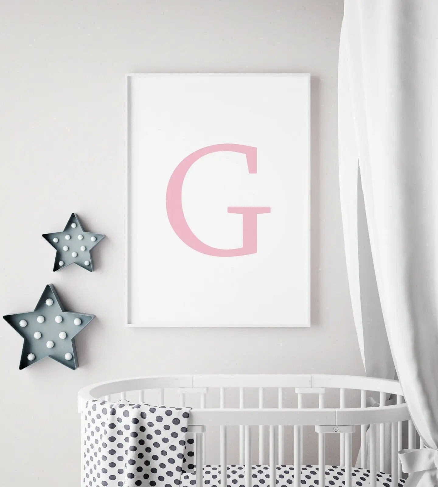 Индивидуальное оригинальное имя постер с буквами розовая детская фотокартина на