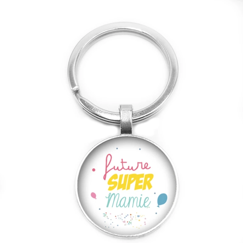 Лидер продаж! Новинка продаж супер мэми круглый шаблон Стекло брелок с кабошоном