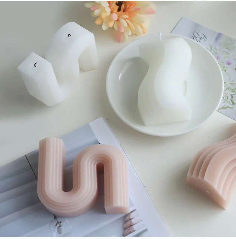 home decor candel s shape decorative aromatic candles pink romantic candle for new year decoration house ins scented candles free global shipping