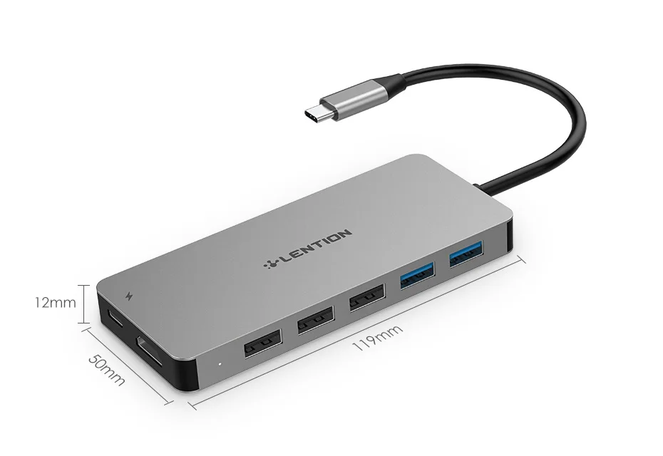 Lention usb-хаб для мульти USB 3,0 HDMI адаптер док-станция для MacBook Pro 13,3 аксессуары USB-C type C 3,1 сплиттер 11 портов USB C концентратор
