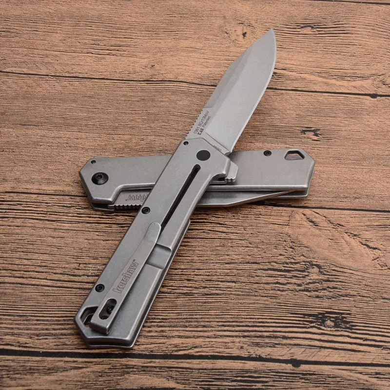 Kershaw 1361 Складной Карманный Походный охотничий нож 8cr13mov лезвие с стальной ручкой