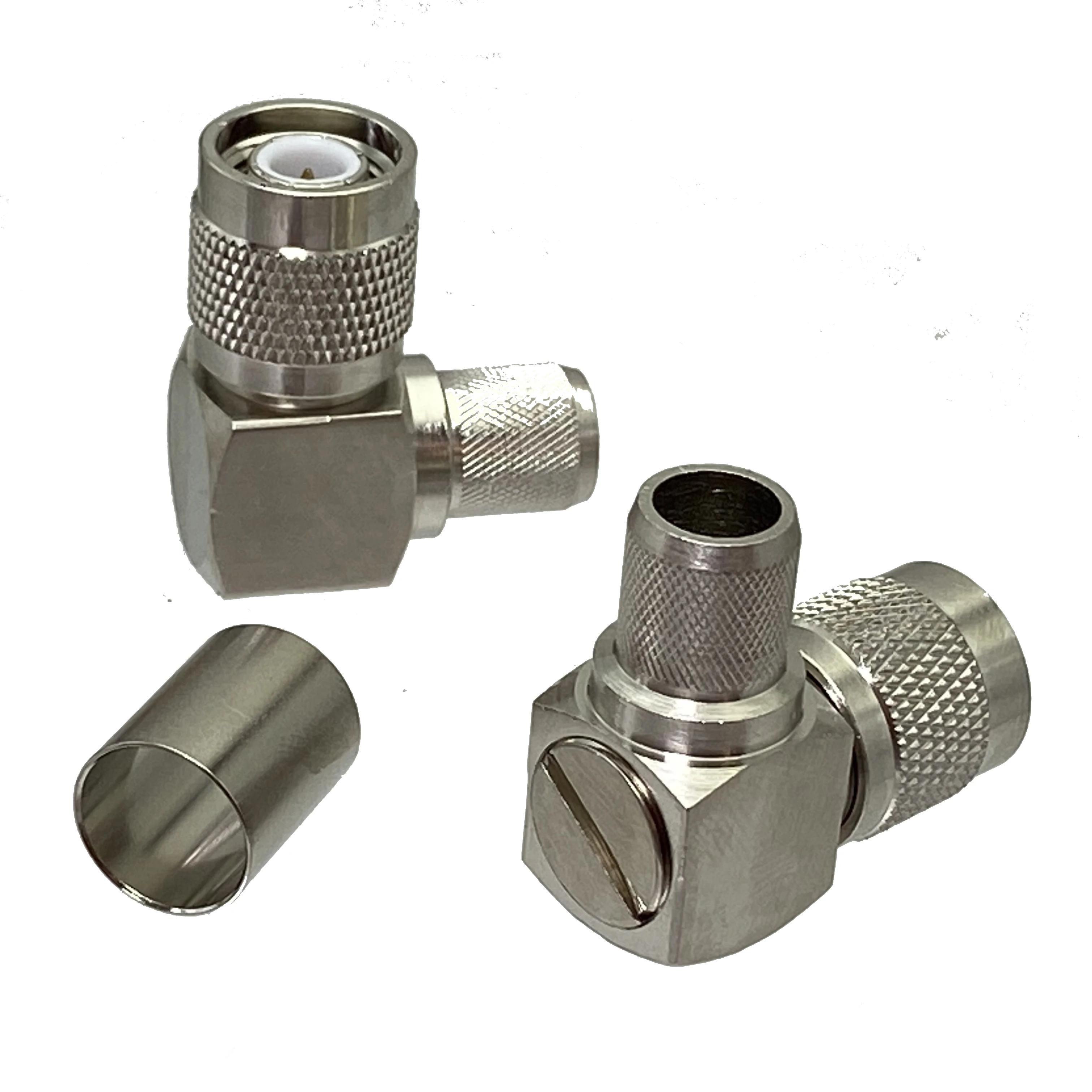 1pcs Connector TNC male Plug crimp RG8 RG213 LMR400 RG214 cable Wire Terminals RF Coaxial right angle