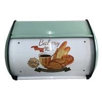 bread box bin storage containers rolling door for home coffee shop or bakery breadbox kitchen storage containers holder