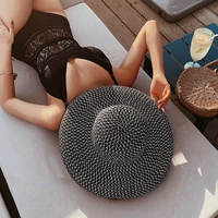 2021 womens summer straw hat outing sunscreen big brim sunshade holiday cool hat seaside beach hat tide