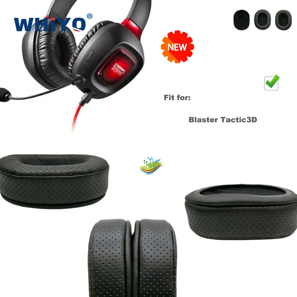 

New Upgrade Replacement Ear Pads for Blaster Tactic3D Headset Leather Cushion Velvet Earmuff Earphone Sleeve Cover