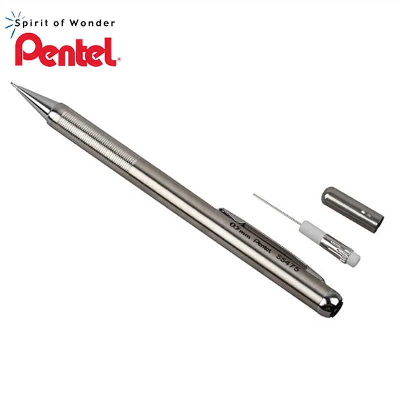 Pentel SS475 нержавеющая сталь механический карандаш металлический стержень Карандаш