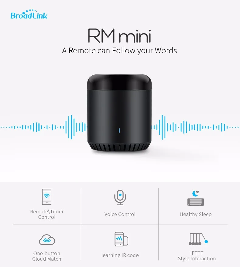 Broadlink RM Mini 3 умный дом автоматизация Bean таймер, пульт дистанционного управления ИК-контроллер для дома ИК подключения приборов