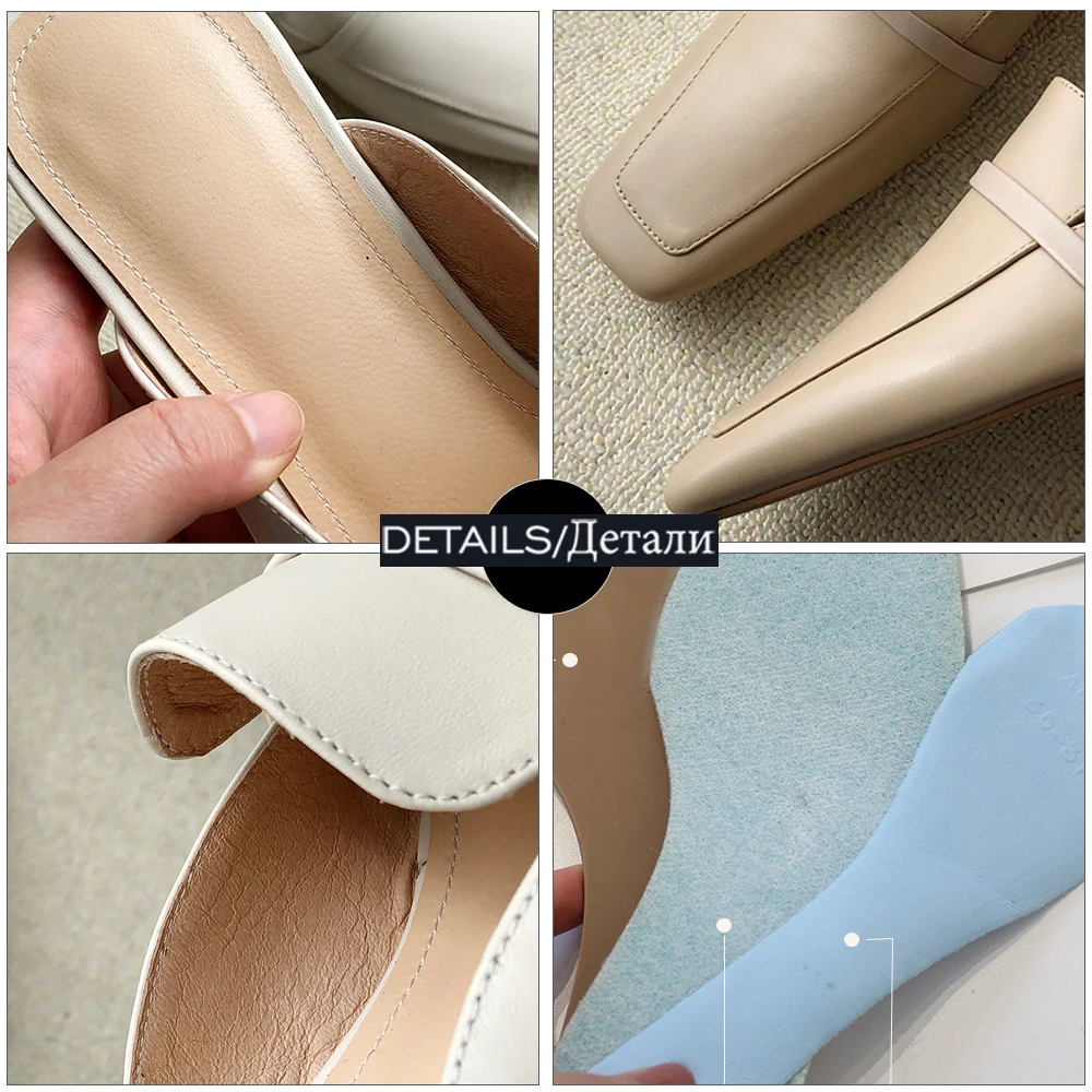 

WETKISS Woman Genuine Letaher Slippers Women Summer Sandals Casual Flats Mules Flats Non-slip Outdoor Slippers Shoes 2021