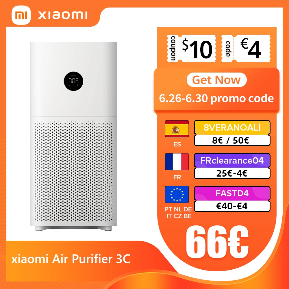 Фильтр HEPA Xiaomi Mijia Mi с цифровым светодиодным дисплеем очиститель воздуха