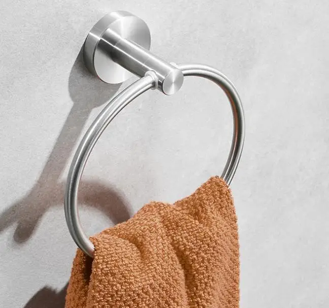 Золотой черный держатель для полотенец из трех частей кольцо нержавеющей стали