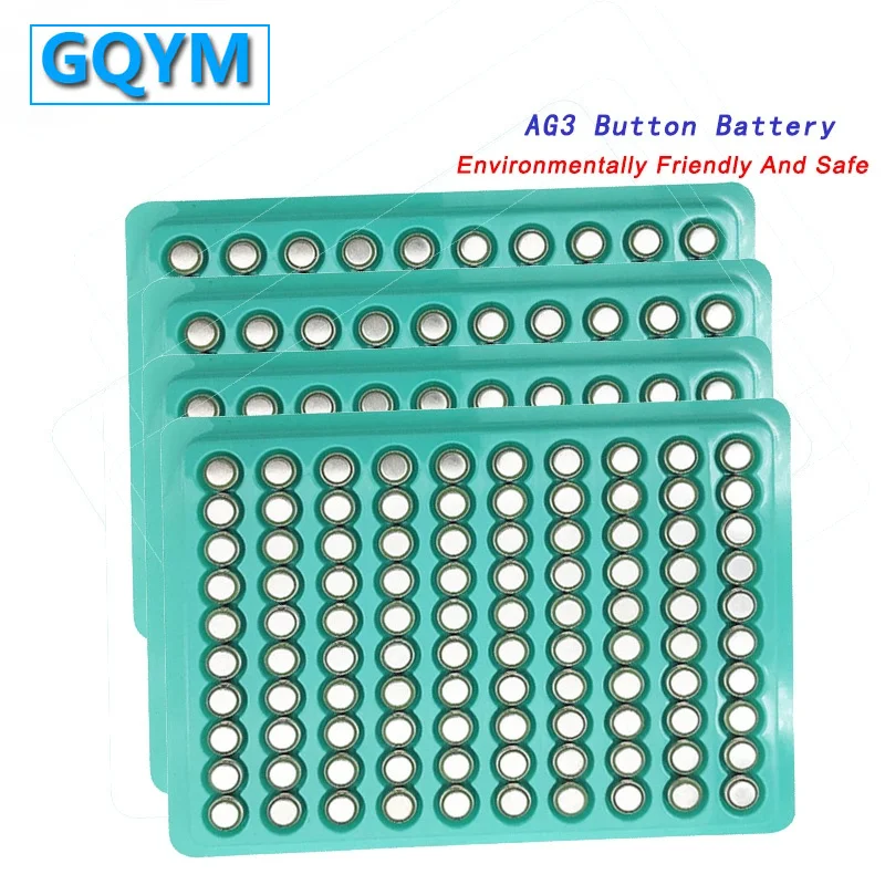 500 шт. Цена по прейскуранту завода-изготовителя AG3 1,55 v-образная Кнопка Батарея 192 G3 SR41SW 384 LR736 V3GA LR41 LR736 щелочной часы Батарея