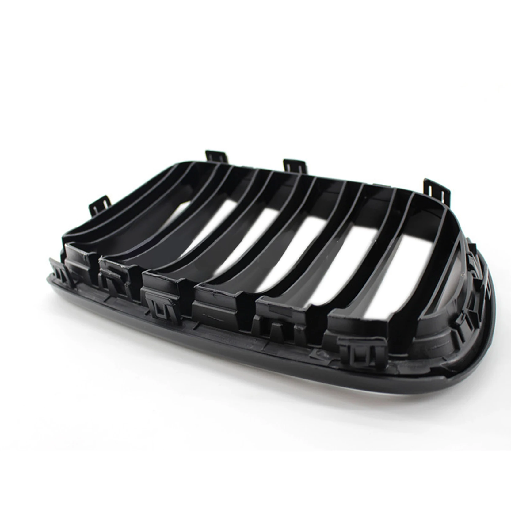 Глянцевый матовый черный красочный M Стиль ABS одна планка автомобильный передний