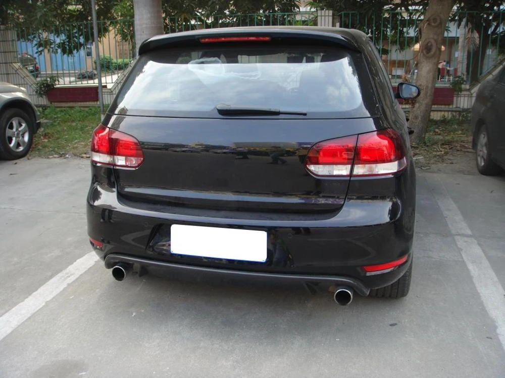 Углеродного волокна диффузор, губа на задний бампер для Volkswagen VW Golf 6 MK6 GTI 2009-2012
