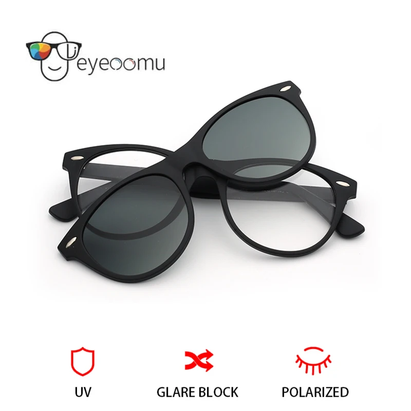 Солнцезащитные очки EYEOOMU TR90 для мужчин и женщин поляризационные винтажные с