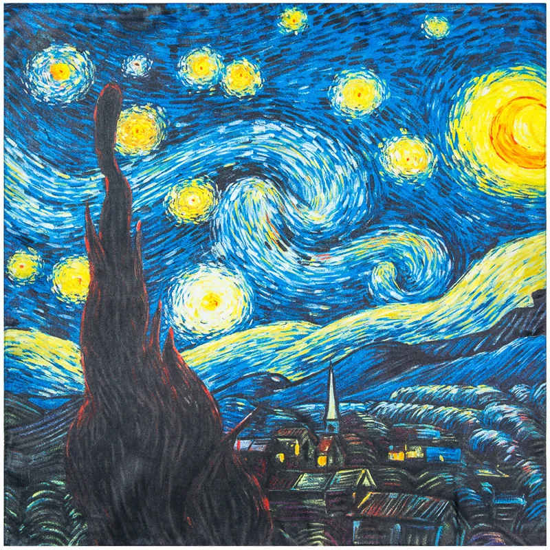 

2020 Small Square Hijab Neck Brand Scarf Women 100% Real Silk Scarves Print Pashmina Bandana Female Foulard Poncho Lady Wraps