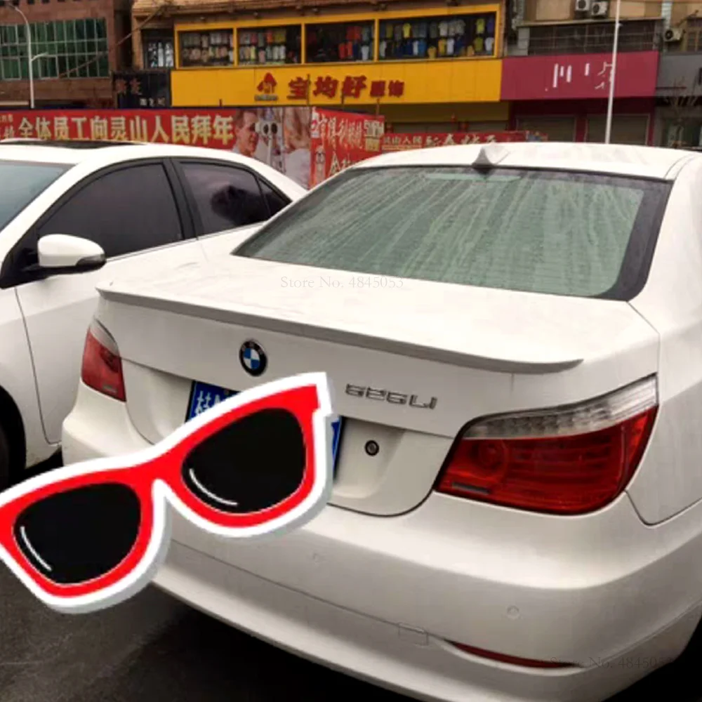 Задний черный спойлер из АБС пластика для BMW 5 серии 520i 523i 525i 530L M5 E60 2004 до