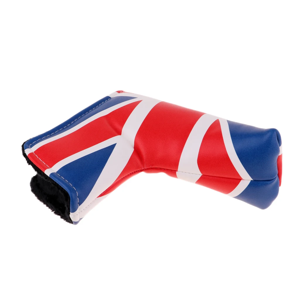 

Golf Blade Putter Cover Headcover Guard PU Leather Sleeve Protector UK Flag