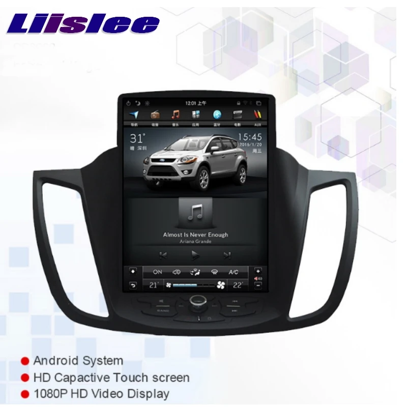 Для Ford Escape Kuga для Focus 2013 ~ 2018 NAVI 2G RAM LiisLee Автомобильный мультимедийный GPS WIFI Аудио