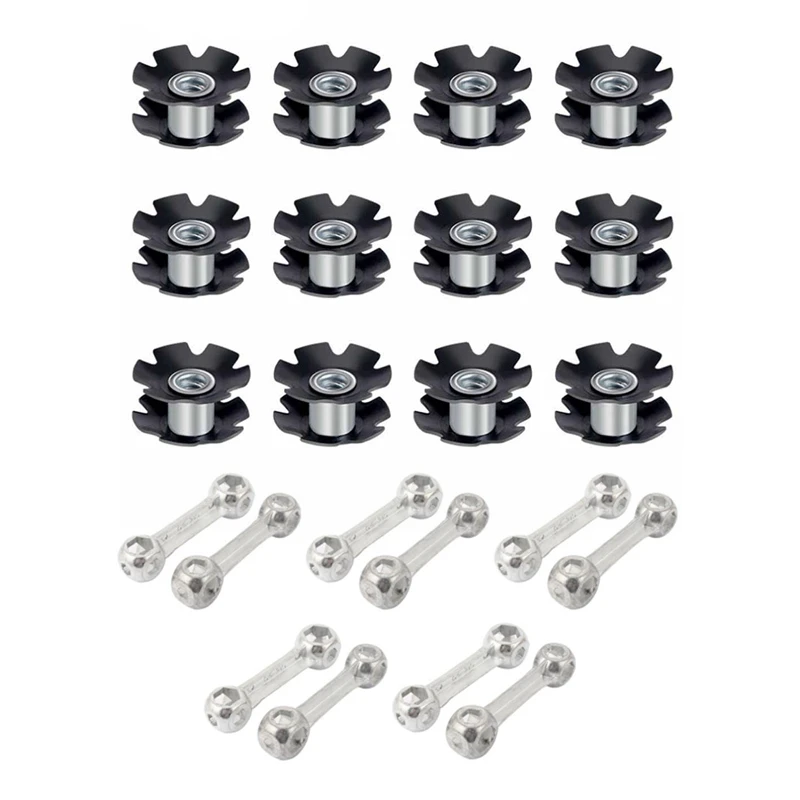 

10Pcs Bike Repair Tool Durable Dog Bone Shape Hexagon Wrench with 30Pcs Cycling Star Nut