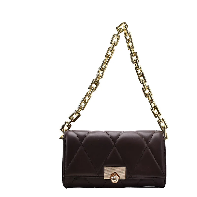 

Women's bag 2020 new bags Diamond Chain Pouch Shoulder Crossbody Bag Women's Small Square Bag