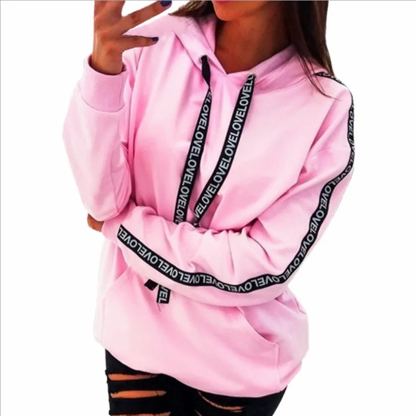 

2021 г., Yykate, Женская Осенняя толстовка, Женский однотонный пуловер с длинным рукавом и капюшоном, топы, блузка, толстовки с надписью для женщин...