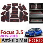 Противоскользящие коврики для затворов, резиновые подставки для Ford Focus 3 3,5 MK3 2015 2016 2017 2018 facelift ST RS, автомобильные наклейки 17 шт.