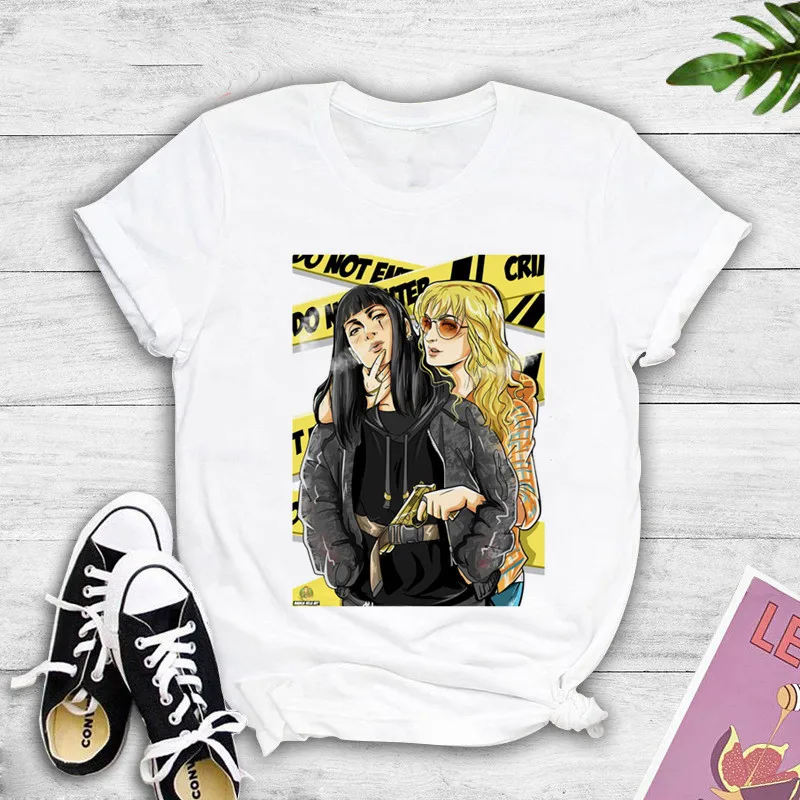 

Spain Tv Vis A Vis Print Tshirt Women Summer Short Sleeve Harajuku Aesthetic Tops Graphic for Funny Street loose clothes