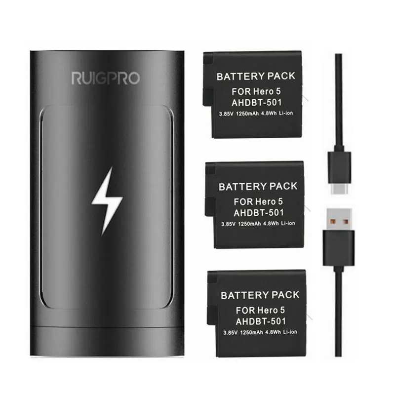 Новое зарядное устройство для GoPro Hero 8 Беспроводная зарядка TF карта ящик хранения