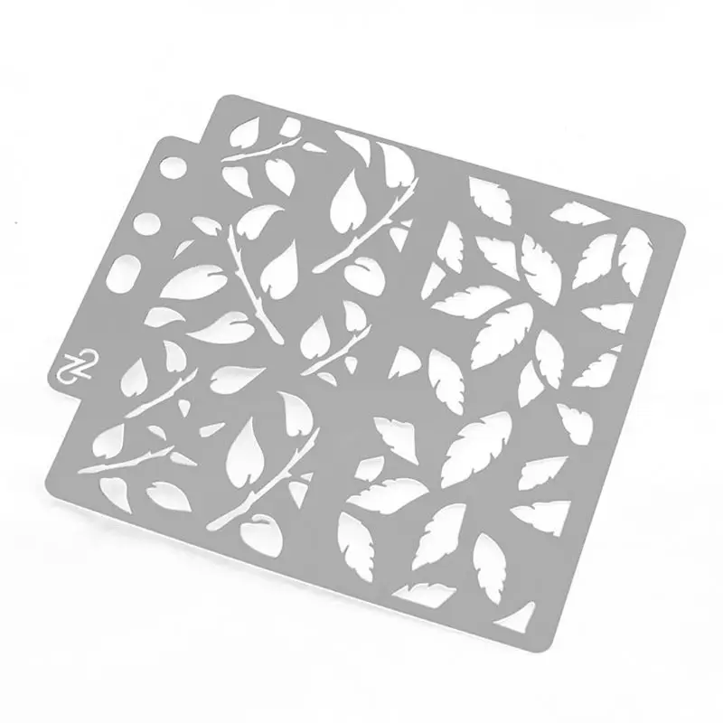 Трафареты с листьями шаблон для рисования скрапбукинга тиснения штамповки
