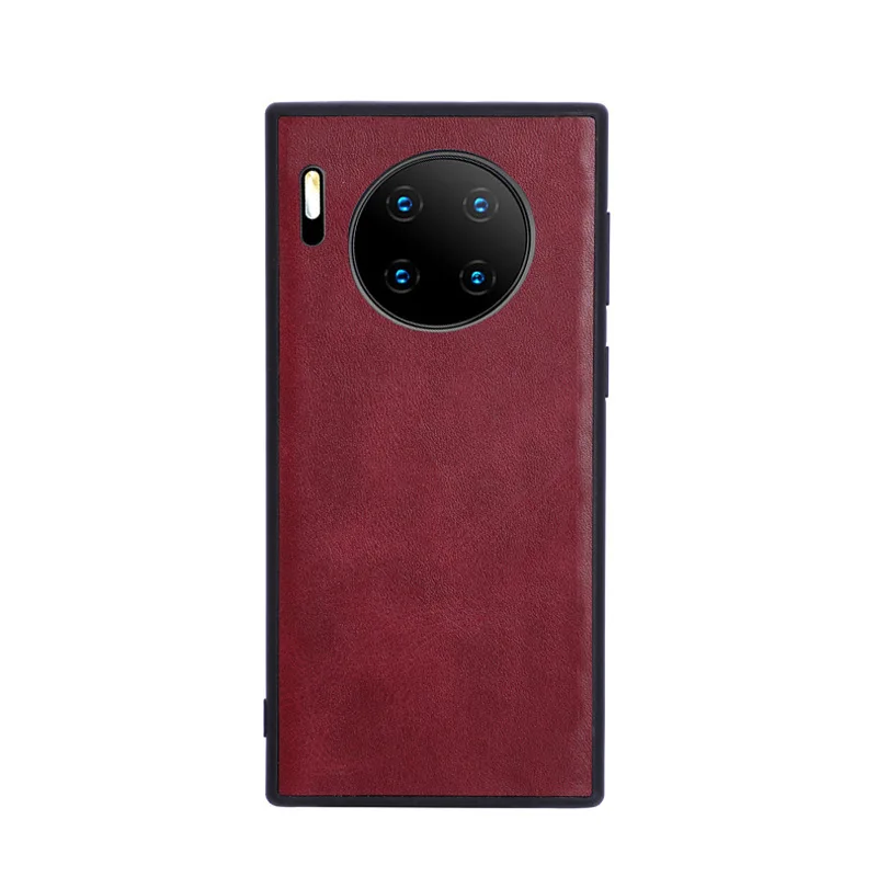 

PU Leather Phone Case For Huawei Mate 30 / Mate 30 Pro Luxury fiber men armor leather Cover shell house For huawei mate 30 Pro