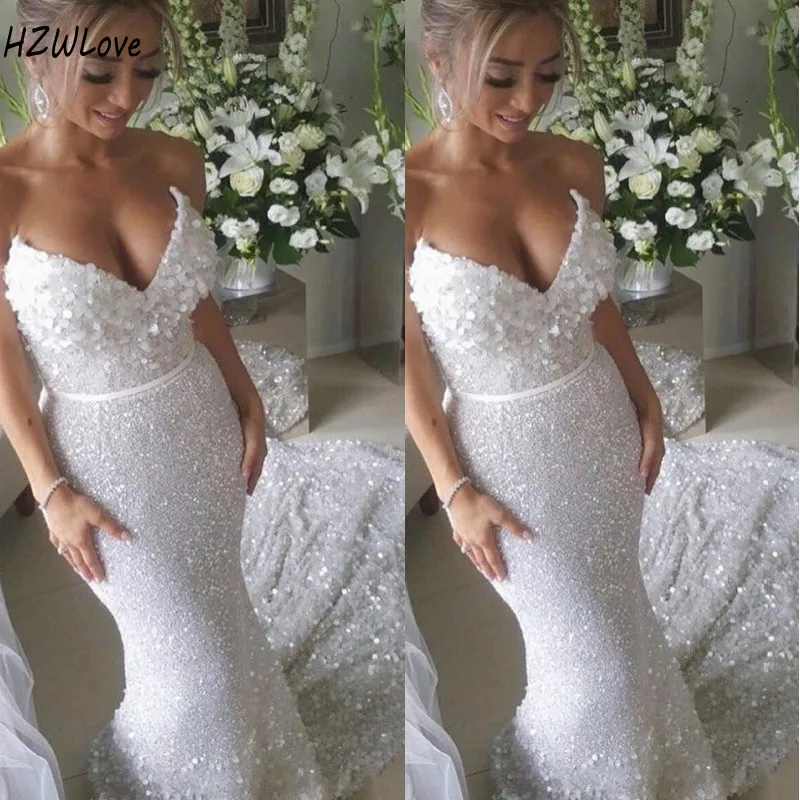 

Свадебные платья с блестками, юбкой-годе и поясом с блестками, кружево с блестками, милое платье невесты