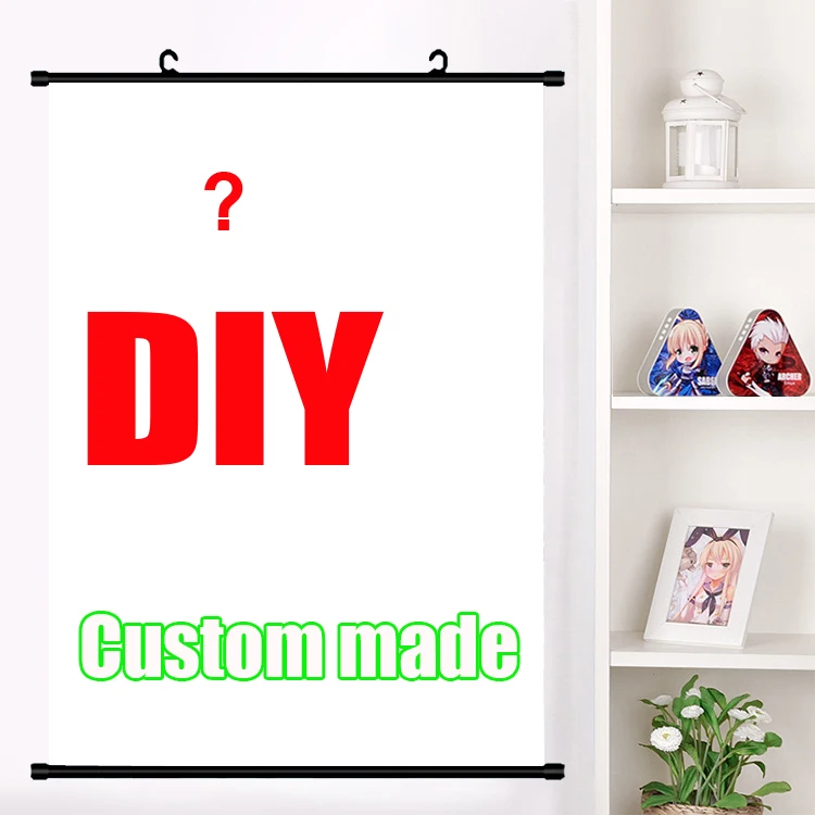 

Your Picture Favorite Photo DIY custom made Anime Wall Scroll Mural Poster Wall Hanging Poster Home Decor Gifts Drop shipping