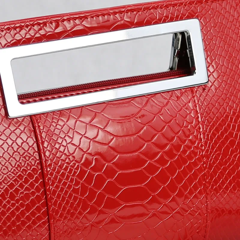 New High Quality Simple Women Tote Bag Crocodile Pattern Fashion Elegant PU Leather Shoulder Party Small Ladies Handbag | Багаж и сумки