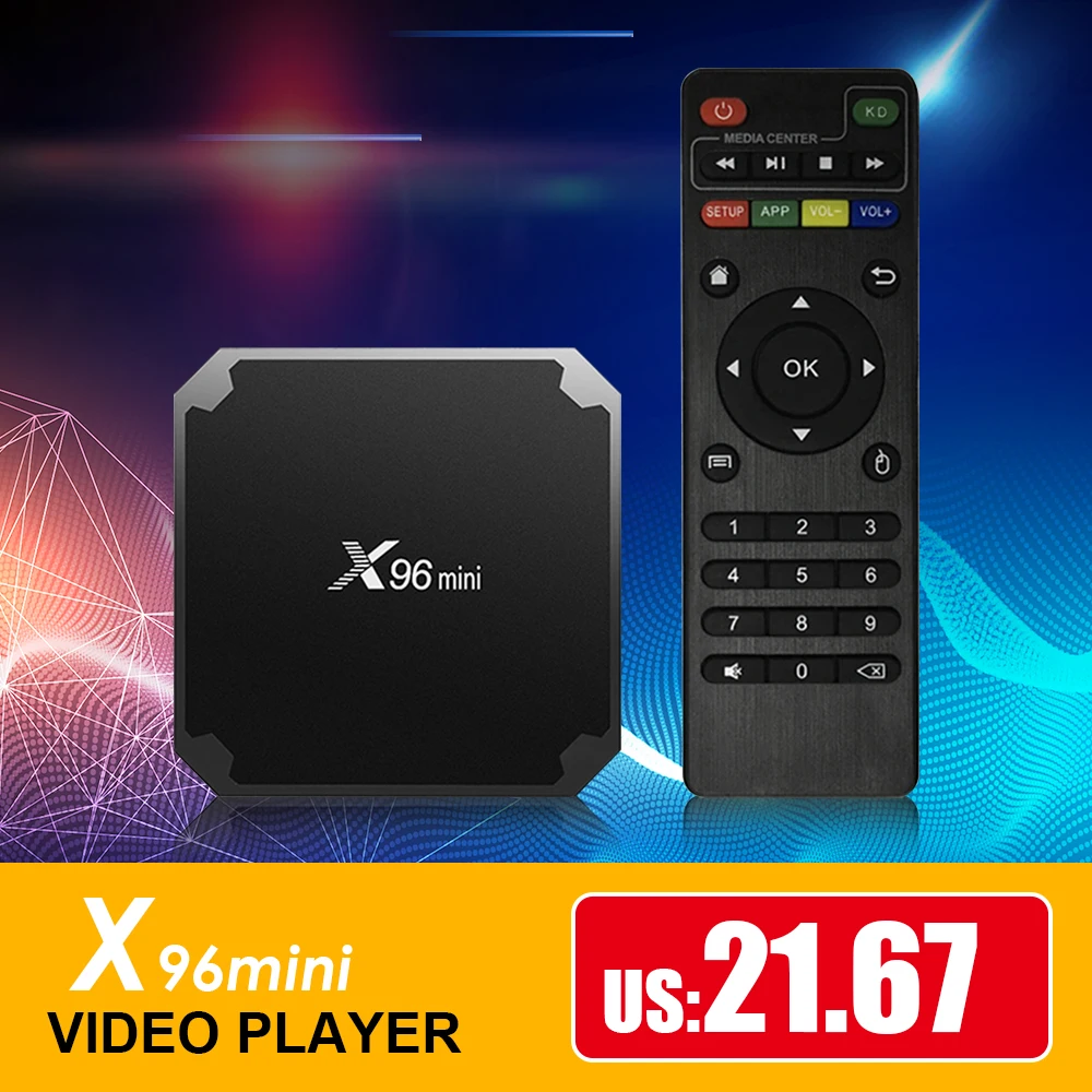 Новый X96mini Android TV Box 7 1 Smart Set Top S905W четырехъядерный Поддержка 2 4G беспроводной WIFI