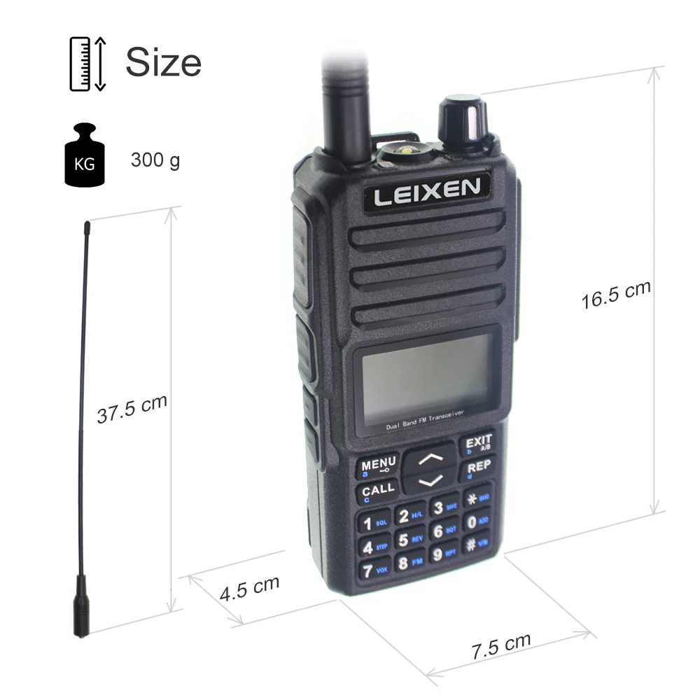 Leixen UV 25D 20 Вт высокомощная рация двойная PTT Двухдиапазонная Любительская с Scrambler